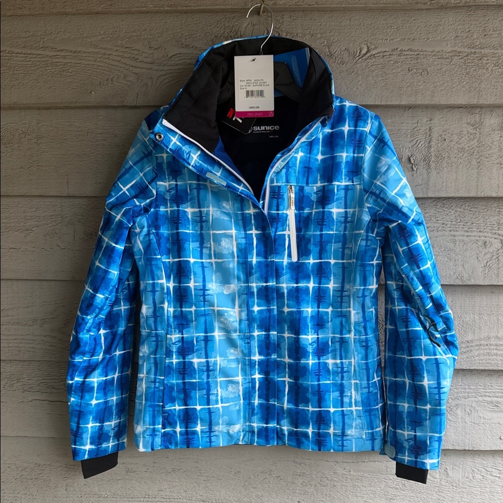 Sunice Sapphire Plaid Insulated Jacket
